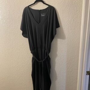 Livi Lane Bryant Grey Jogger Knit Jumpsuit, 22/24 nwt